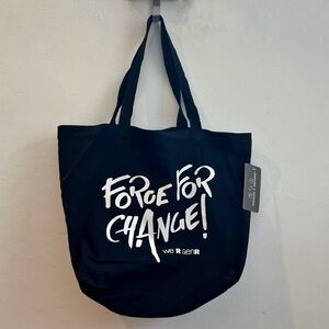 Black Canvas Tote Bag